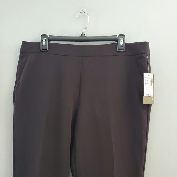 Roz & Ali Black Classic Fit Ankle Pants Size 12 NWT - Picture 3 of 8